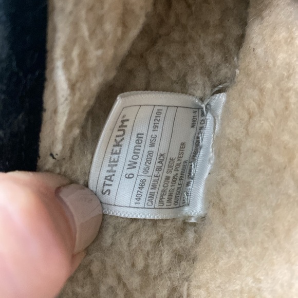 STAJEEKUM BLACK SUEDE SNEAKERS SLIDES - Picture 8 of 8